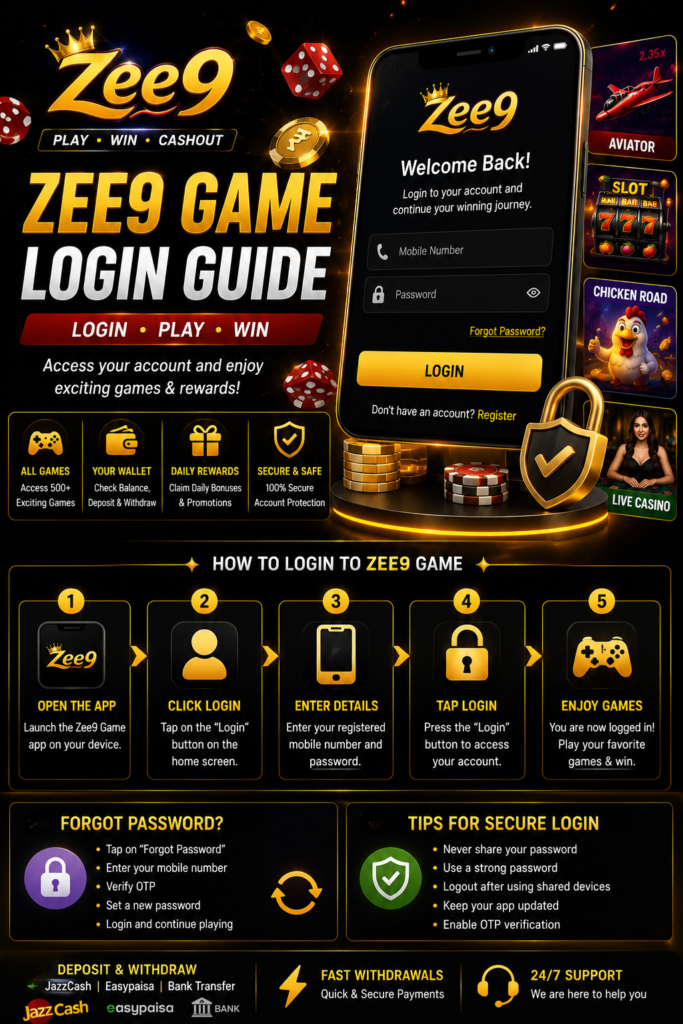 zee9 game login banner image