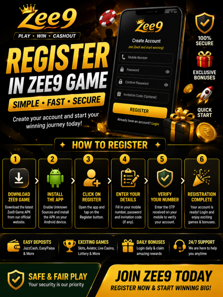 zee9 game register screenshot